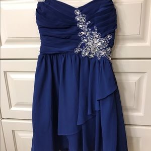 Royal blue Juniors semi formal dress - size 7/8